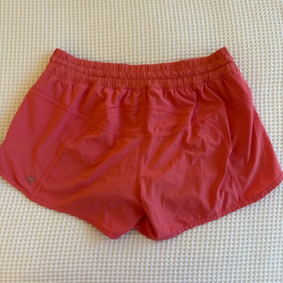 Women's Coral Athletic Shorts - Picture 3 of 4